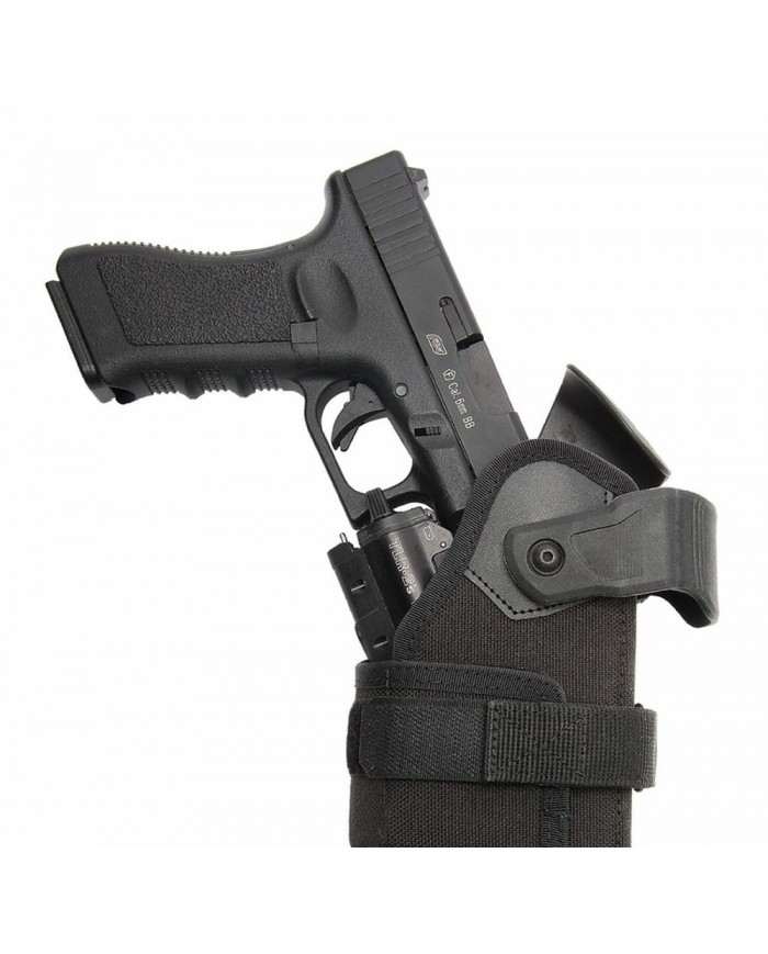 GK® "Tactiknight" Etui Droitier pour Pistolet + Lampe