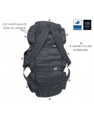 NATO Commando Bag 100L. Zwart