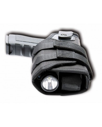 GK® "Tactiknight" Etui Droitier pour Pistolet + Lampe